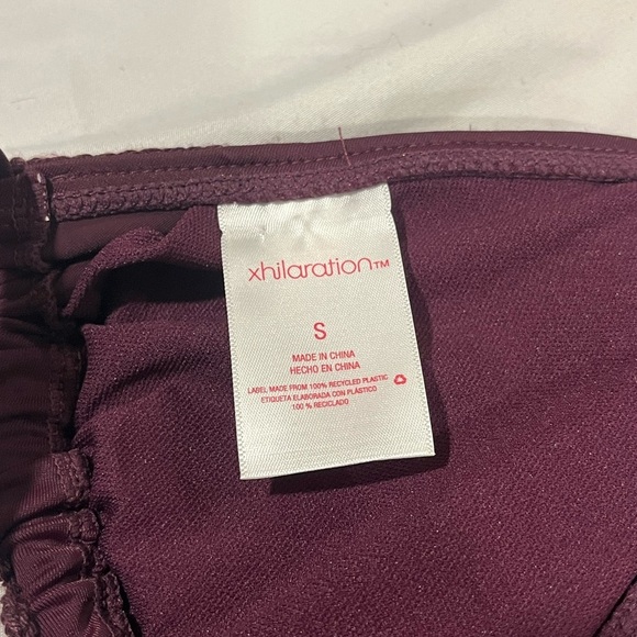 Xhilaration Plum Crochet Swim Top - Picture 2 of 2